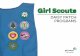 Girl Scouts This booklet is your guide to Girl Scouts of Maineâ€™s Daisy Patch Program. The Girl Scout