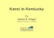 Karst in Kentucky - University of Kentucky In Kentucky.pdf · residents get their drinking water from springs and wells in karst aquifers; many of these people are farmers • Springs