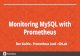 Prometheus Monitoring MySQL with - Percona Prometheus Prometheus Ben Kochie - Prometheus Lead - GitLab.