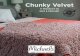 Chunky Velvet...14 15 Knit Textured Rib Pillow Chunky Velvet® 2 balls Blush, Mauve, or Wine Red 1 ball Taupe for each pillow Intermediate 16 17 Crochet Chevron Throw Chunky Velvet®