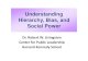 Understanding Hierarchy, Bias, and Social Power · PDF file Hierarchy, Bias, and Social Power. Principles of Social Hierarchy Ubiquitous All human societies are structured as group-based