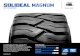SOLIDEAL MAGNUM · 2016. 9. 27. · SOLIDEAL MAGNUM RESILIENT TIRE SIZE RIM SIZE (1) HEEL ACTUAL TIRE DIMENSIONS WEARABLE HEIGHT LOAD CAPACITY (2) Counterbalanced lift trucks (kg)
