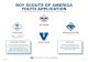 Boy ScoutS of AmericA youth ApplicAtion ... obedient, cheerful, thrifty, brave, clean, and reverent. Varsity Scouting Venturing/Sea Scouting Boy Scouts of America Information for Parents