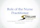 Role of the Nurse Practitioner · indicates that a non-physician practitioner performs the initial visit and the supervising physician documents a note in the medical record similar