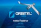 Investor Roadshow - Orbital · PDF file 3/6/2018  · Investor Roadshow March 2018 orbitalcorp.com.au. Emerging world leader in tactical UAV propulsion systems and flight critical