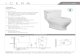 One-Piece Toilets CADENCE · 2020. 8. 20. · One-Piece Toilets CADENCE One-Piece Toilet C-6270 Product Features Vitreous china one-piece toilet, with skirted trapway Chair-height