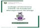Management Strategy COVID-19 Pandemic College of Dentistry · 2020. 12. 9. · As a result, DHCWs employed by the College of Dentistry must consult these guidelines often, noting