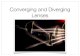 Converging and Diverging Lenses - ... Converging (convex) Diverging (concave) Converging Lenses. Thickest in middle and thinnest at edges Parallel light rays converge through a single
