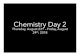 Chemistry Day 2 · 2019. 8. 27. · Inorganic chemistry 2. Organic chemistry 3. Biochemistry 4. Analytical chemistry 5. Physical chemistry dopamine Inorganic Chemistry • Inorganic
