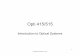 Opti 415-515 - L01P2 - Introduction to Optical Systems
