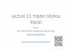 Lecture 13: Hidden Markov Model - Shuai Li