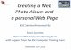 Creating a Web Photo Album and a personal Web Page