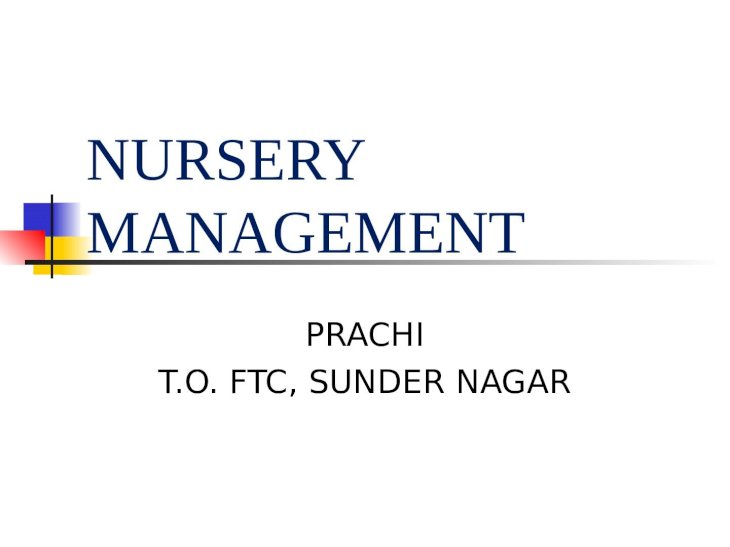 nursery management presentation ppt