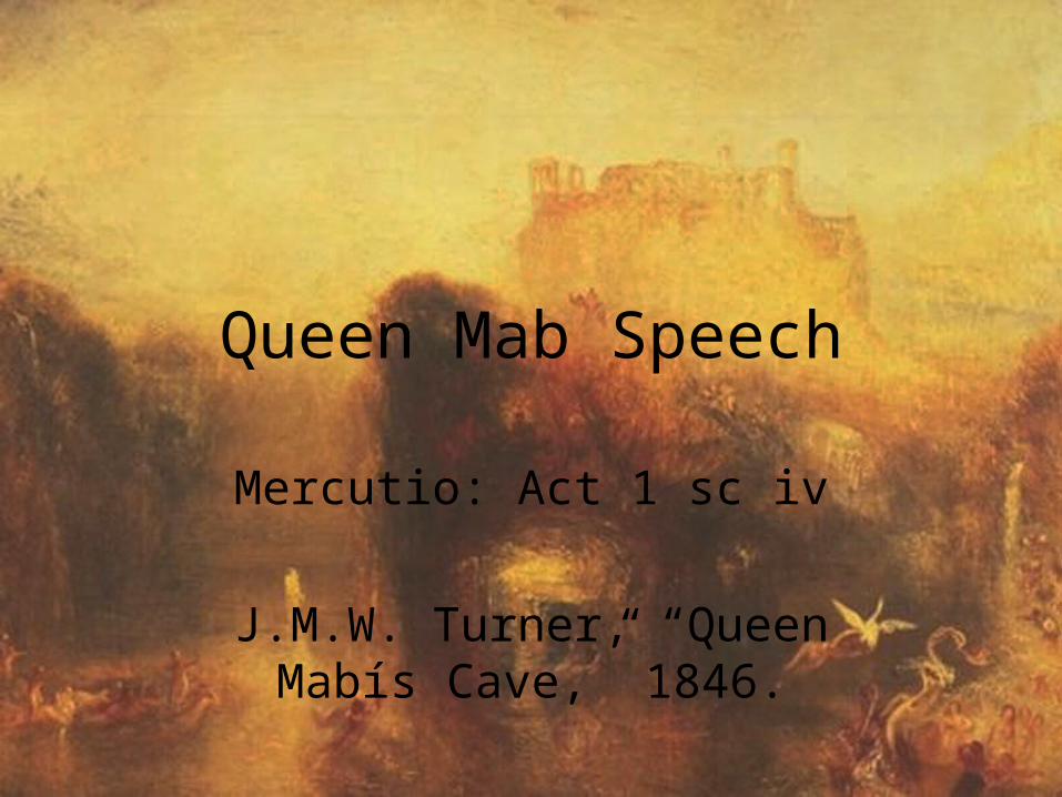 queen mab speech