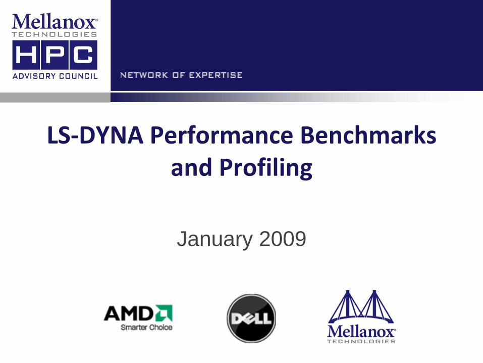 Ls Dyna Performance Benchmarks And Pdf