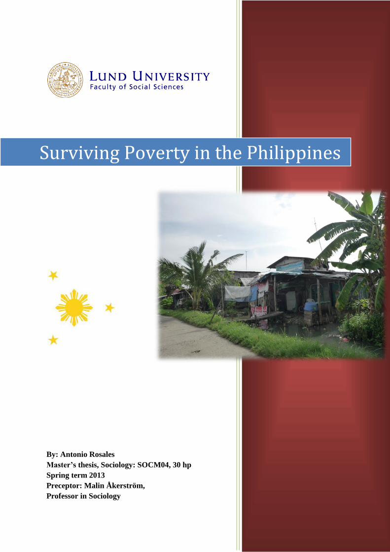 term paper about economics and poverty in the philippines