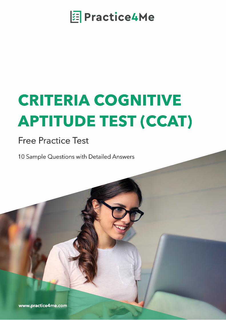 Criteria Cognitive Aptitude Test CCAT Sample Test CRITERIA COGNITIVE APTITUDE TEST CCAT 10