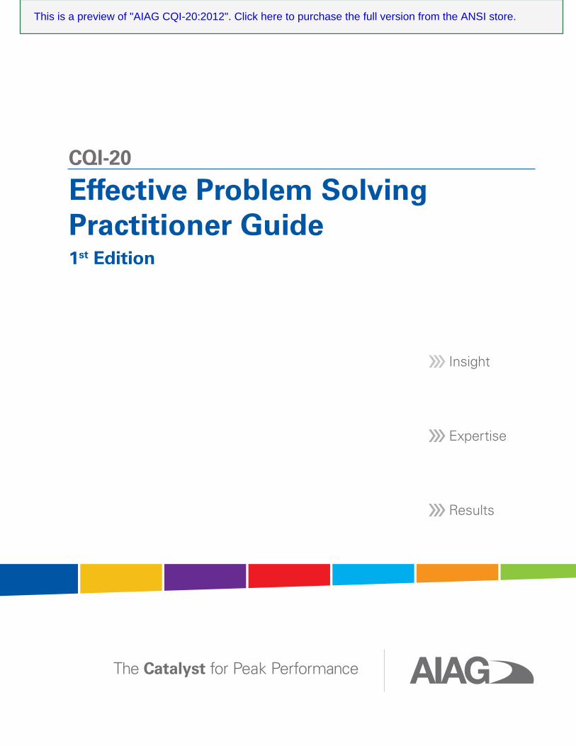 cqi 20 effective problem solving practitioner guide pdf
