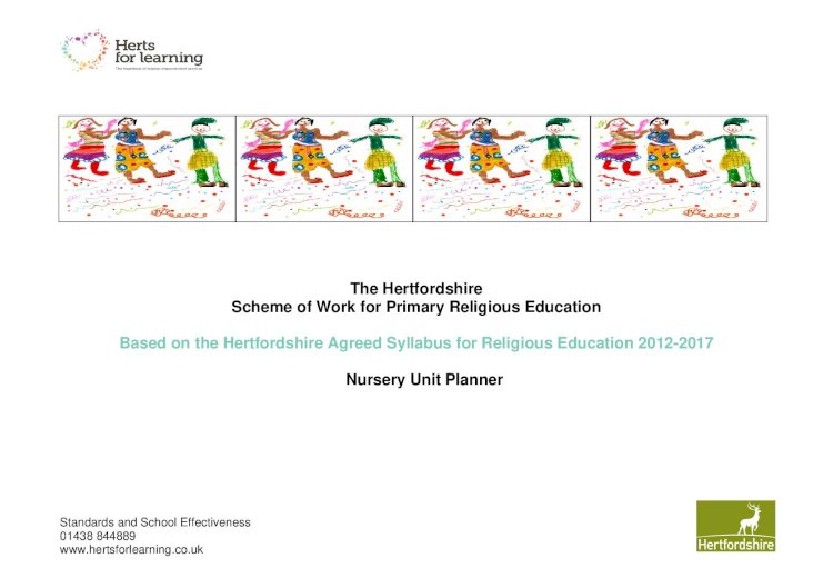 hertfordshire religious education scheme of work