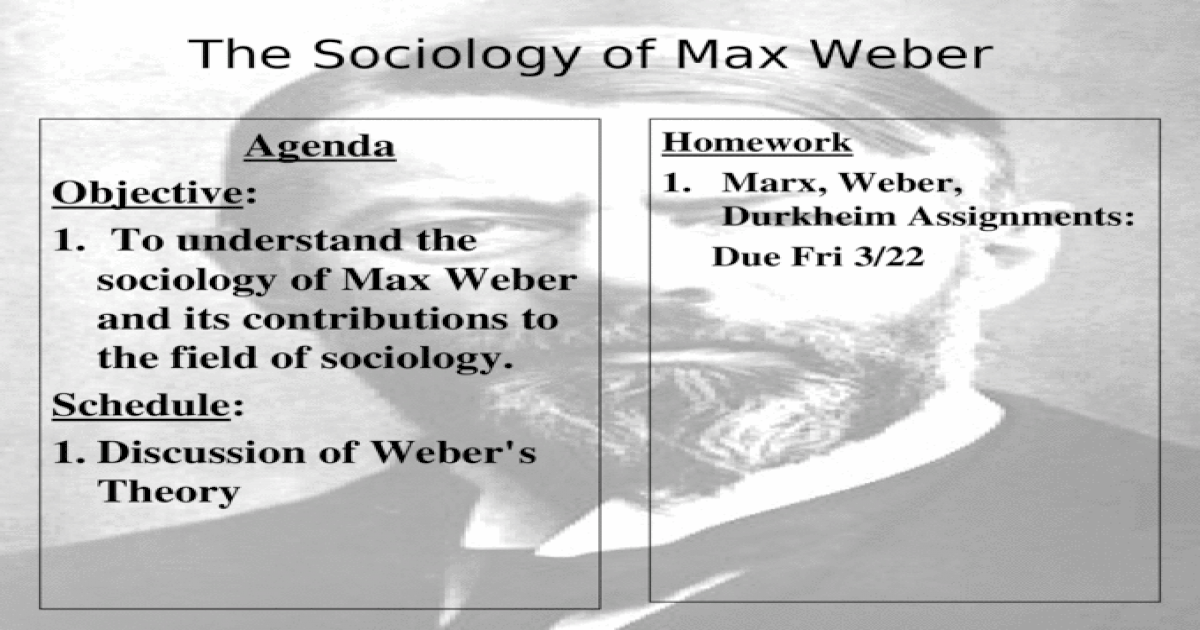 max weber essays in sociology summary