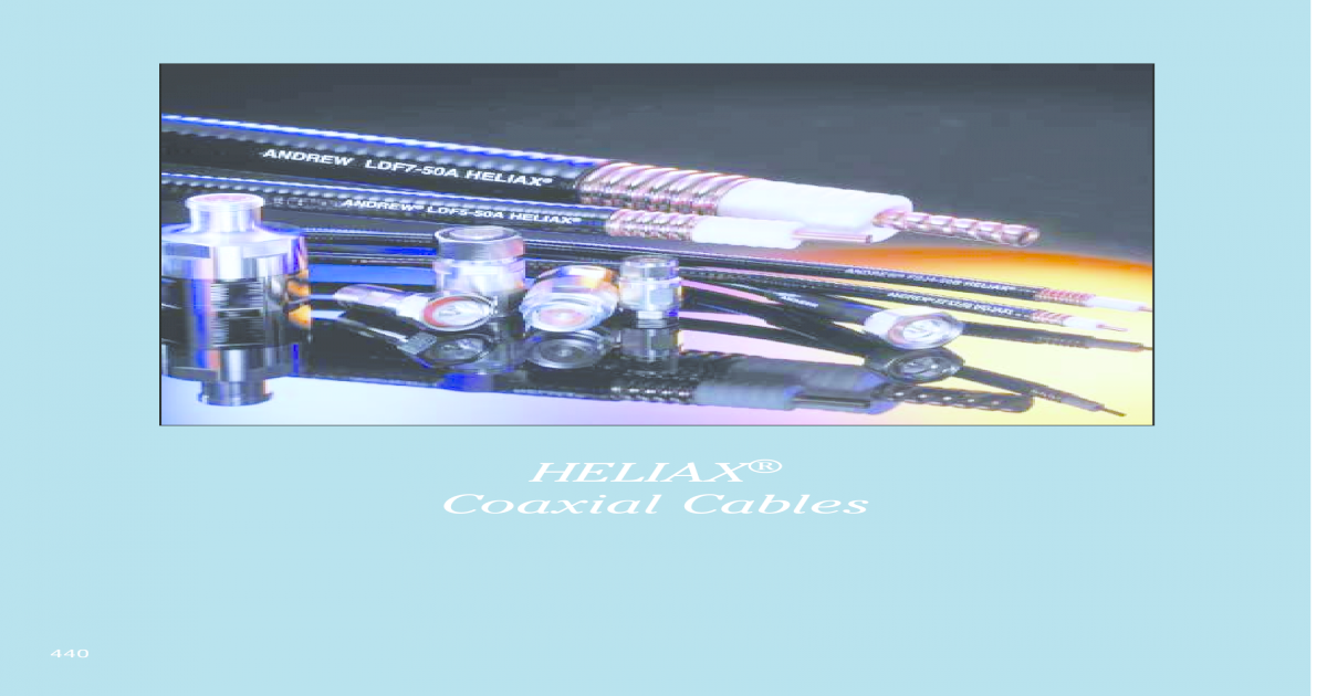 Heliax Cable Loss Chart