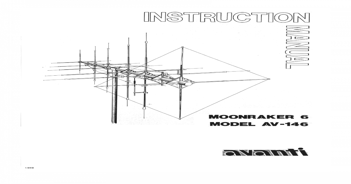 moonraker 6 CB Antenna user manual - [PDF Document]