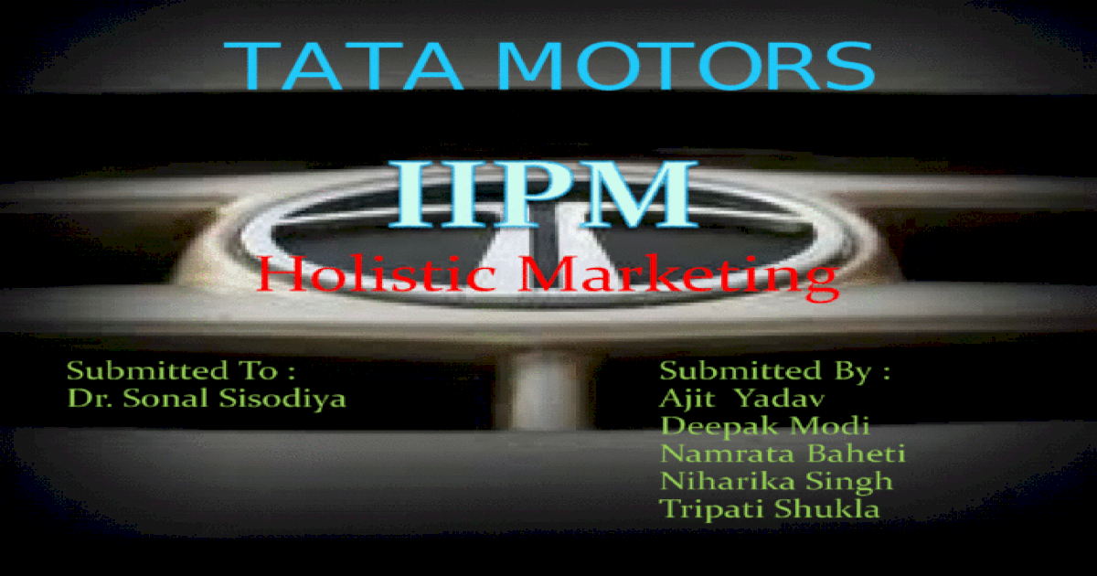tata motors ppt presentation free download