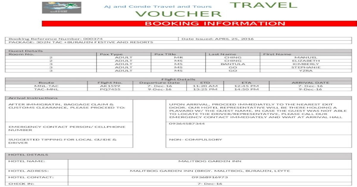 Travel Voucher - DOCX Document