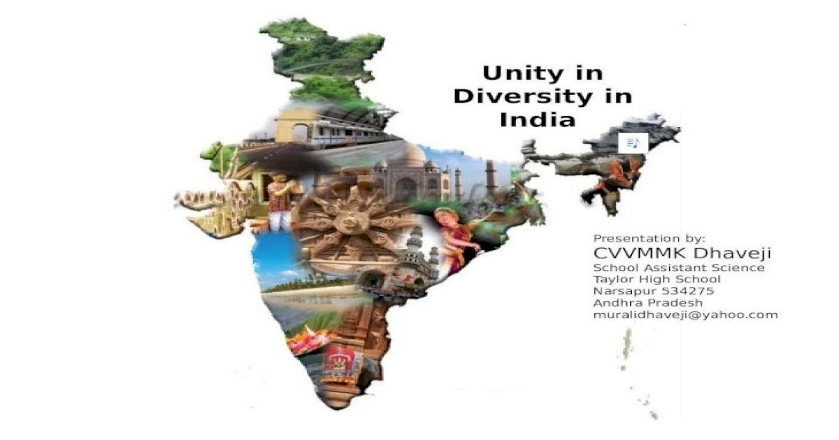 essay on india a land of diversity
