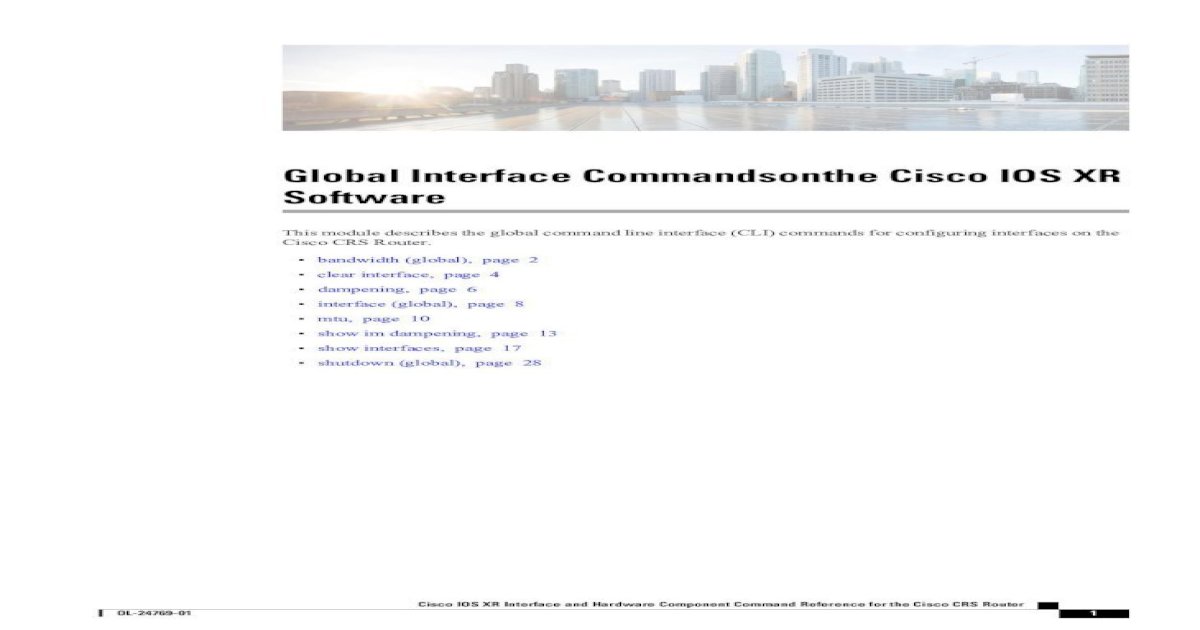 cisco ios software documentation