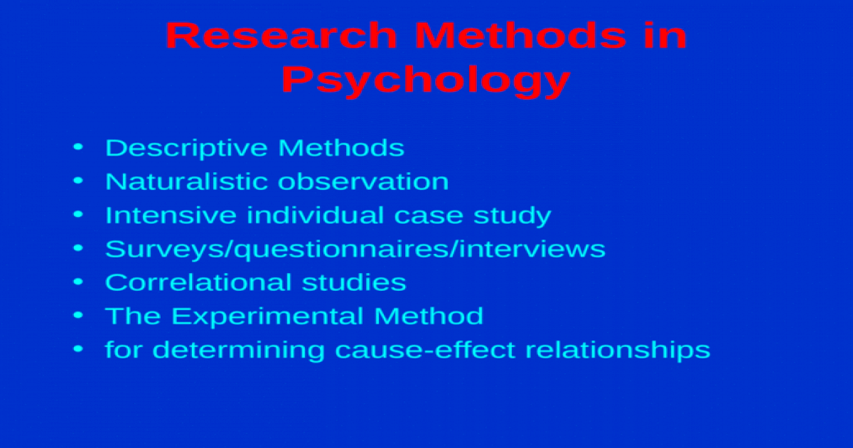 naturalistic observation and case study methods are to
