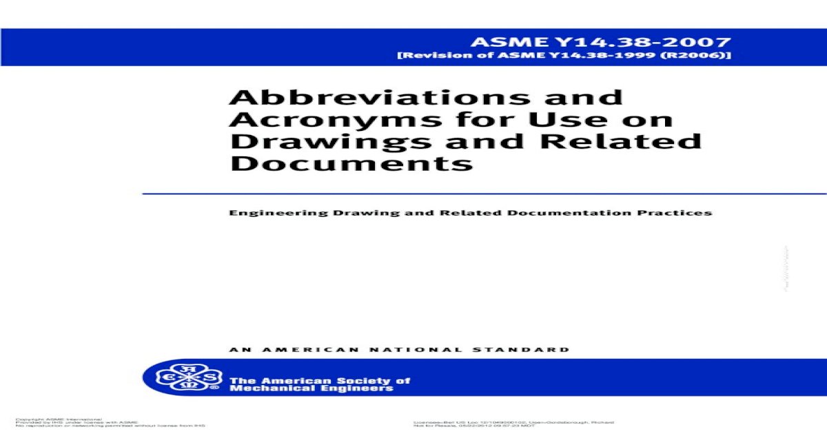 ASME Y14.38 2007 - Engineering Acronyms - [PDF Document]