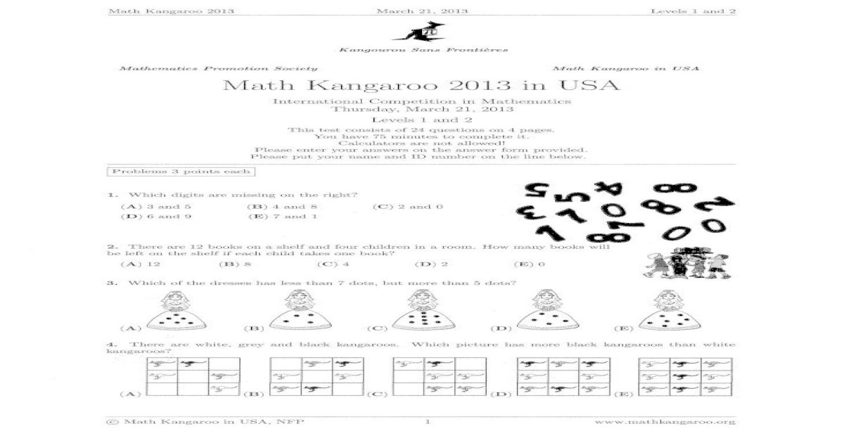 Math Kangaroo 2013 all levels.pdf [PDF Document]