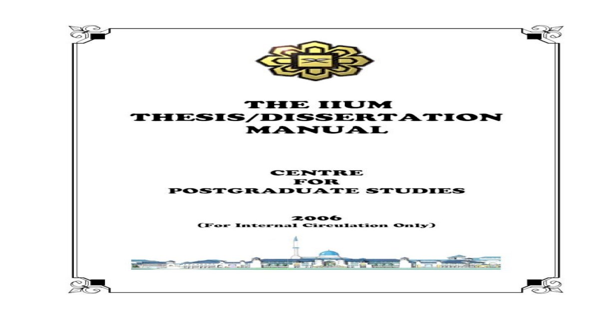 thesis format iium