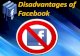 Disadvantage of facebook