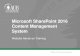 Microsoft SharePoint 2016 Content Management System .Office of Communications Microsoft SharePoint