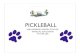 Pickleball - Williamsburg ¢â‚¬¢ Pickleball is a simple paddle game played using a special perforated,