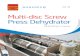Multi-disc Screw Press Dehydrator - Mabarex 2018-04-17¢  MDQ/MDQ-C Dehydrators are designed for mechanical