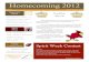 Homecoming Newsletter Fall 2012