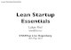 Lean Startup Essentials - STARTup Live Hagenberg