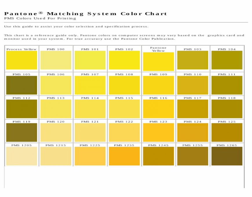 PMS Color Chart - Oh my Print · PDF filePantone® Matching System Color ...